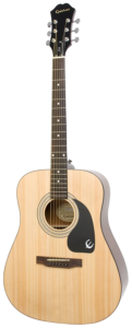 11-up acoustic Epiphone DR-100 Acoustic Guitar Natural trans
